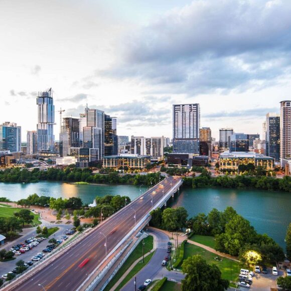 Houston cityscape view