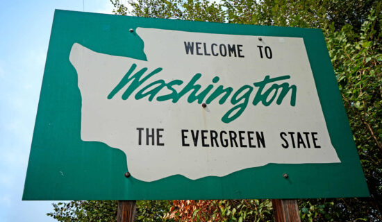 Welcome to Washington State sign