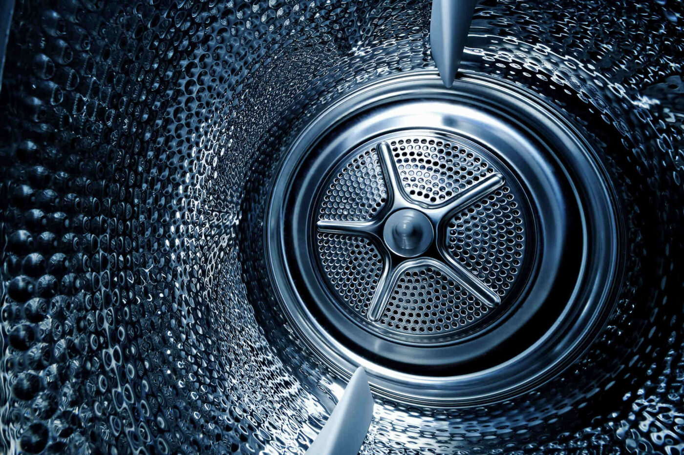 Inside of a washing machine's drum