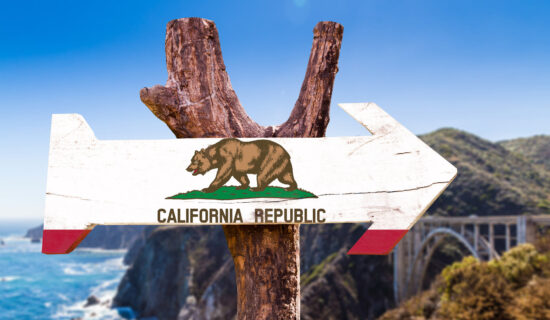 A California Republic sign