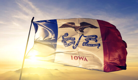 The flag of Iowa