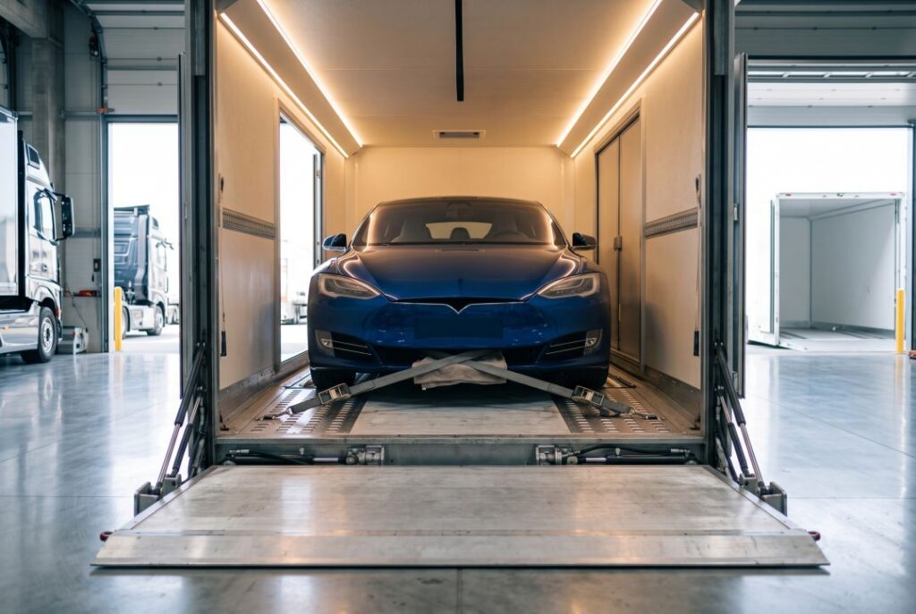 Enclosed auto transport chicago luxury car