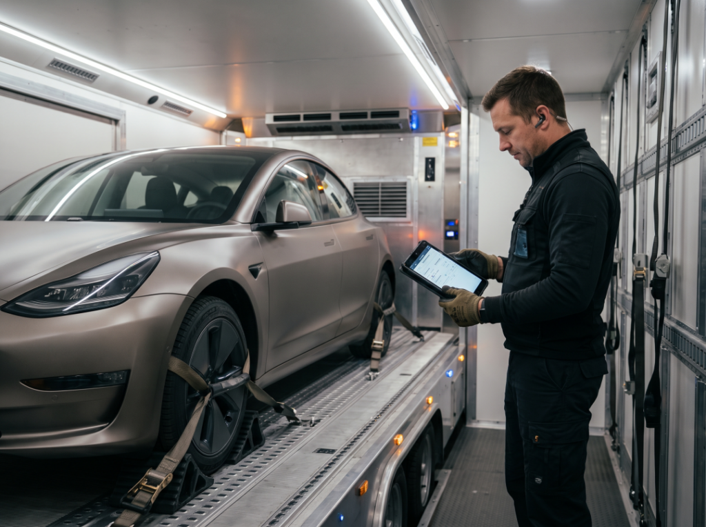 Dedicated battery port inspection electric vehicles